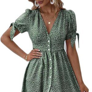 SHEIN XL Floral Print Dress